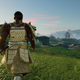 Ghost of Tsushima's protagonist walking through a field of grass.